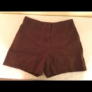 Jones New York 
Chocolate brown Bermuda shorts
